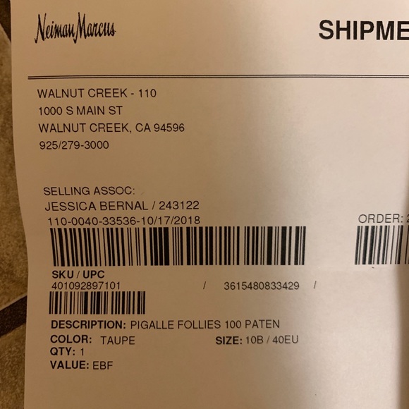 Louboutin Pigalle Follies 100mm size 40 worn ONCE - Picture 4 of 8